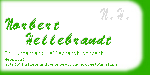 norbert hellebrandt business card